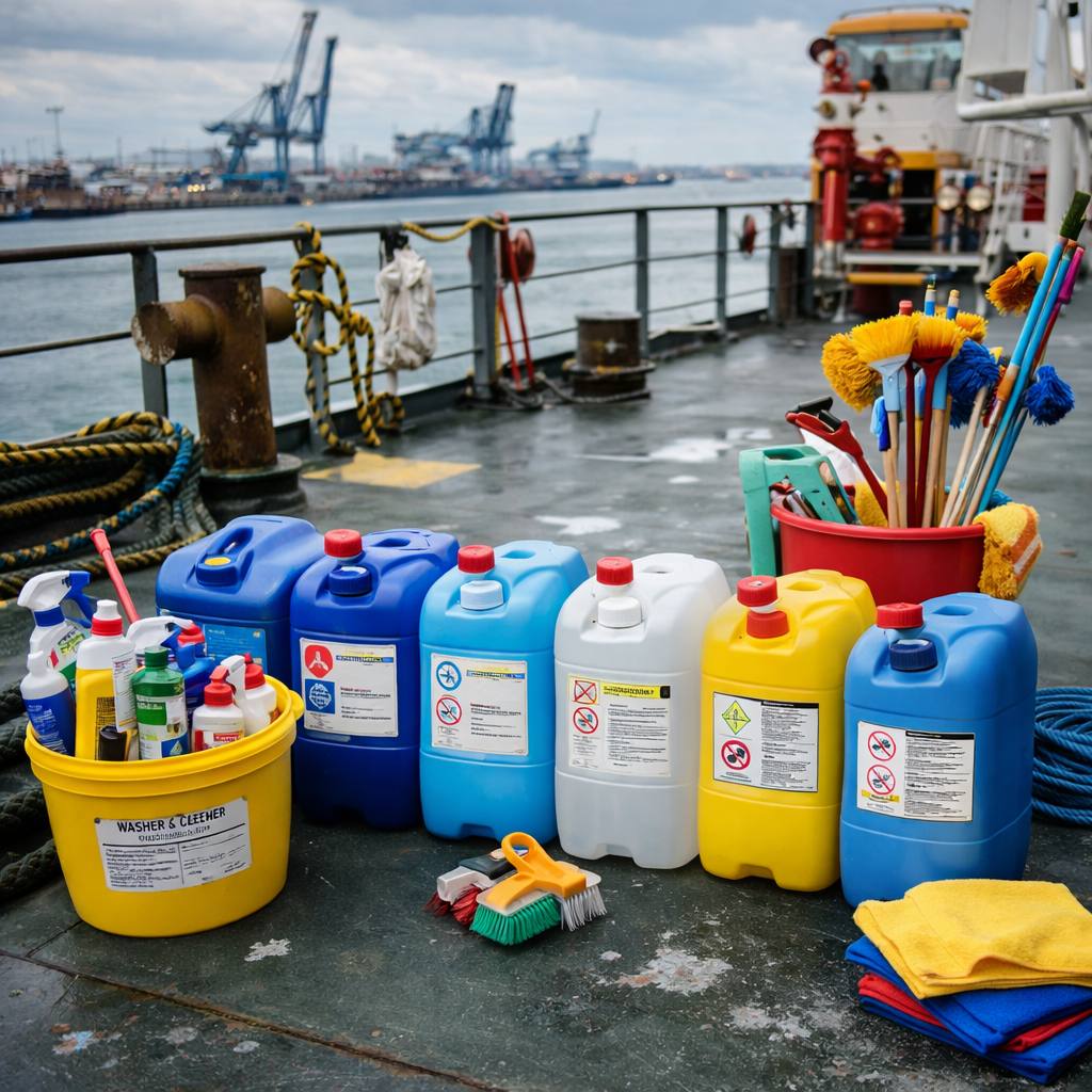 Avitaillement produits d'entretien à bord